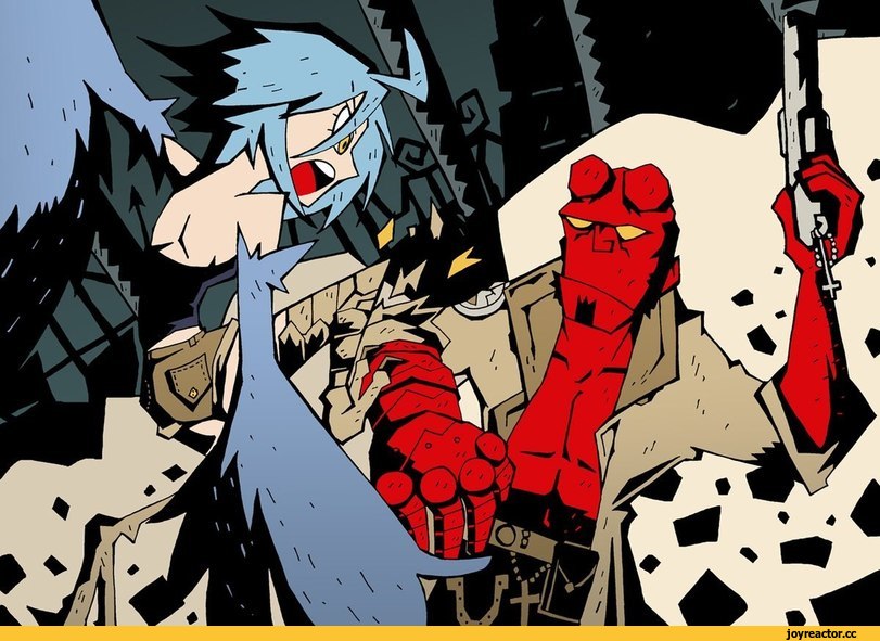 ,Hellboy,Хэллбой,Comic Books,Комиксы, графические новеллы, романы,фэндомы,Papi,Monster Musume,MonMusu, Daily Life with a Monster Girl, Monster Musume,,Anime,Аниме,crossover,Anime Unsorted