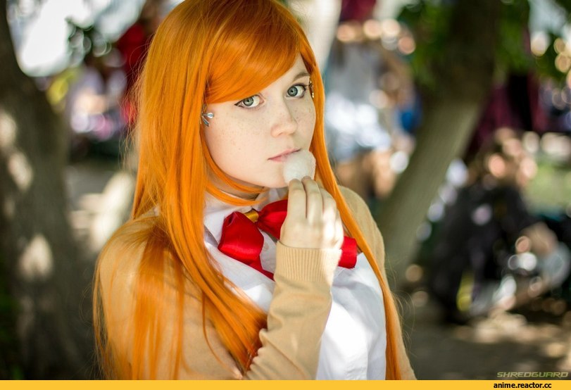 ,Inoue Orihime,Bleach,Блич, anime Bleach,Anime,Аниме,cosplay,няша,Фото и рисунки милых девушек привлекательной наружности - настоящие няши,рыжая,фэндомы,cutie,Anime Unsorted