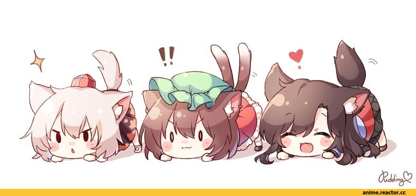 Touhou Project,Touhou, Тохо,Anime,Аниме,фэндомы,Imaizumi Kagerou,Inubashiri Momiji,Momiji Inubashiri,Chen,Chen(Touhou),Pudding,Touhou Project,Anime,fandoms,Imaizumi Kagerou,inubashiri momiji,Chen,Pudding