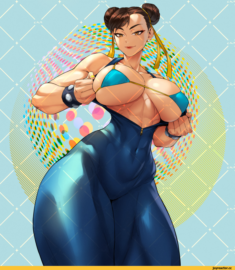 ,calad g,Female muscle art,Женские мускулы,разное,Fit Girl,Chun-Li,Чунь Ли,Street Fighter,Уличный Боец,Игры,Игровая эротика,Rectus Abdominis (FM)